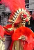 Venetian Carnival: a mask in St Mark's Square