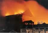 The fire that swept away  the Fenice in 1996