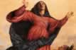 Detail of the Assumption of the Virgin Mary by Titian in the Frari's Church