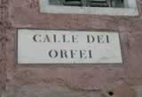 Venice street name sign