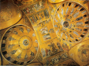 Impressive mosaic ceiling of the Basilica of Saint Mark