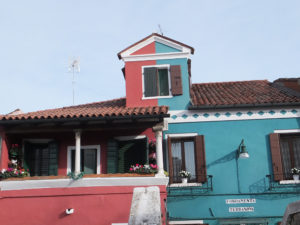The colorful houses of the island of Burano