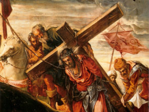 A detail of the Way to Calvary by Tintoretto